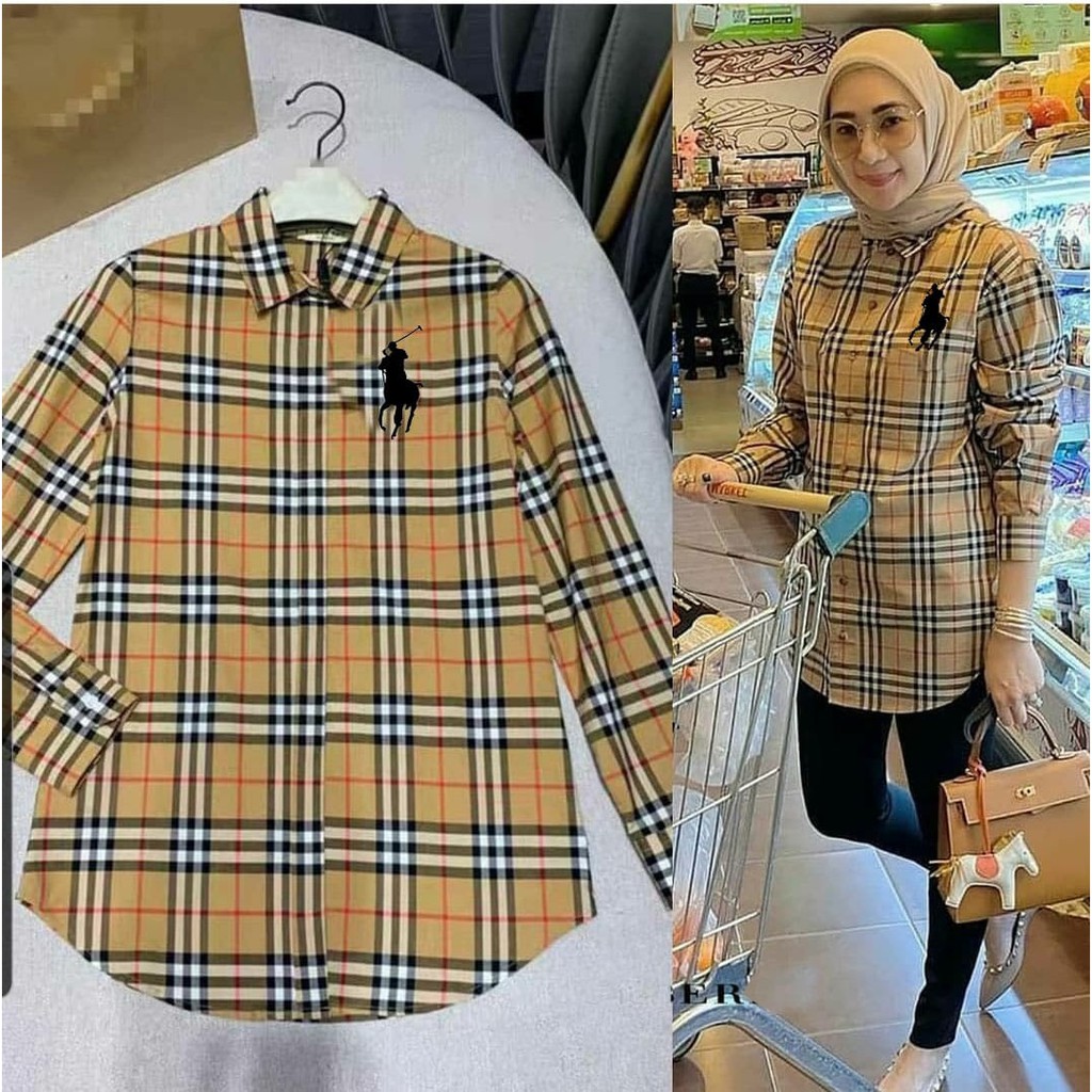 *[MCFK] Tunik Wanita Kotak / Tunik Terbaru Aisah / Tunik / Tunik Kotak Kotak / Tunik Lengan Panjang