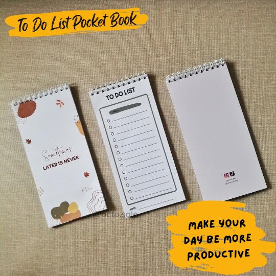 

Aesthetic To Do List Pocket Book / Buku Saku / Pocket To Do List Book / Memo Pad To Do List / Buku Notebook Memo