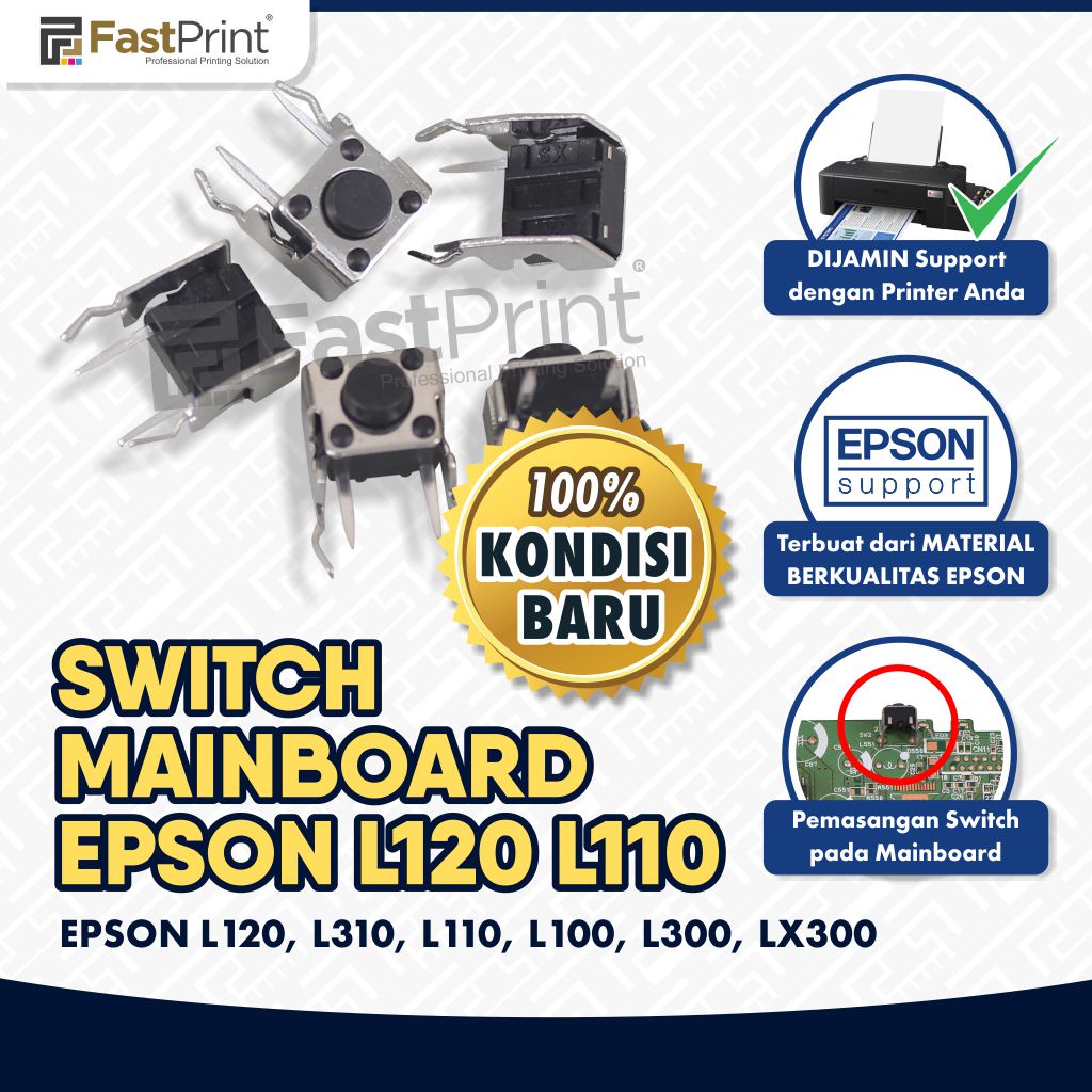 Switch Mainboard Epson L100 L110 L120 L300 L310 LX300