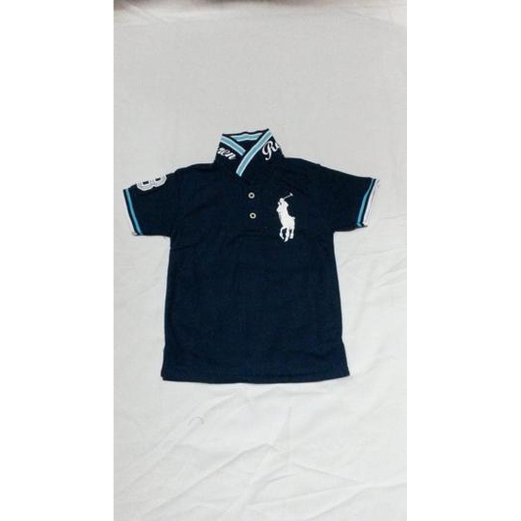 perlengkapan anak perempuan Kaos Anak Polo Biru Dongker Bahan Lacoste Halus. Diskon