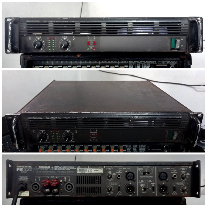 Jual Mackie M1400 High Current Power Amplifier Impor Bekas Shopee