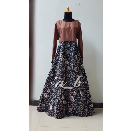 Sekar-Gamis Abaya Dress Batik Custom Size Custom Made Preorder Katun Toyobo Tenun Jumputan Brokat Br