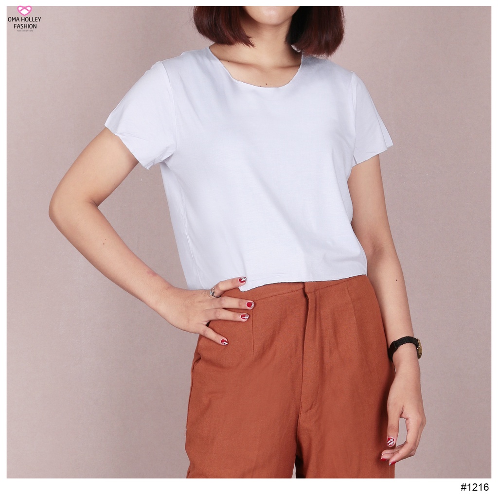 (COD) OH Fashion Kayla Blouse Crop Top #1216