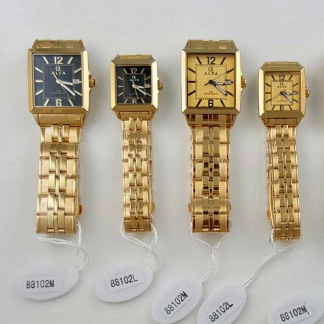 Jam tangan Alfa Gold Couple