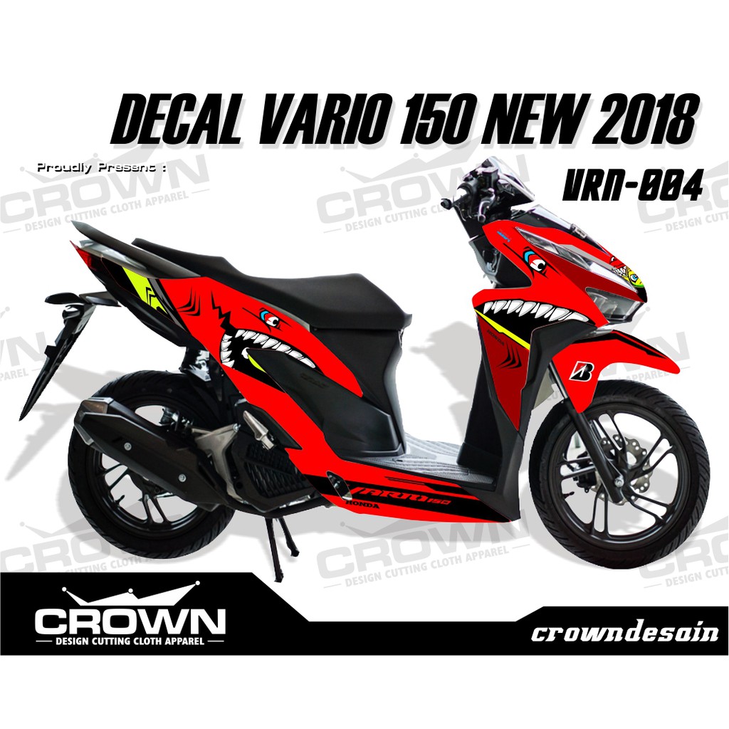 Sticker Decal Vario New 2020 150 125 Decal Vario 150 New Shark Shopee Indonesia