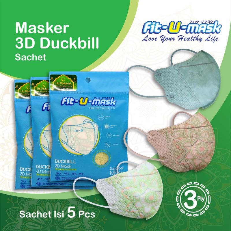 Fit-U Mask Duckbill Lebaran Edition Sachet
