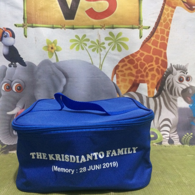 Tas hajatan custom bentuk kotak makan