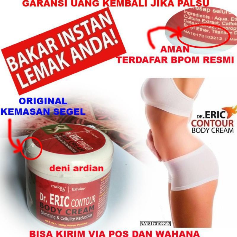 VIRAL Krim Pelangsing Penurun Berat Badan Pembakar Lemak Dr Eric Contour Slimming Cream Body Culture