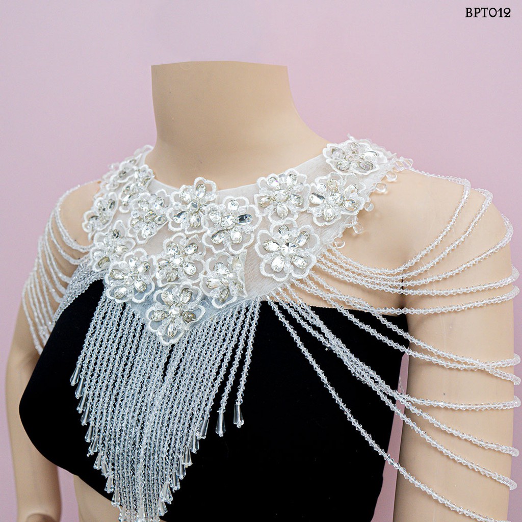 (READY STOCK) AKSESORIS WEDDING BOLERO PESTA CRYSTAL WANITA MODERN BPT012