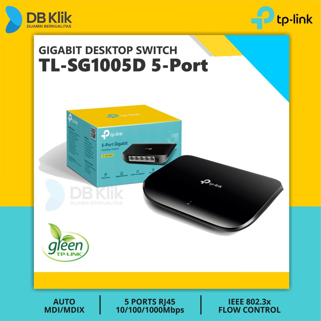 Desktop Switch TP-Link TL-SG1005D 5 Port Gigabit - TP Link TL SG1005D