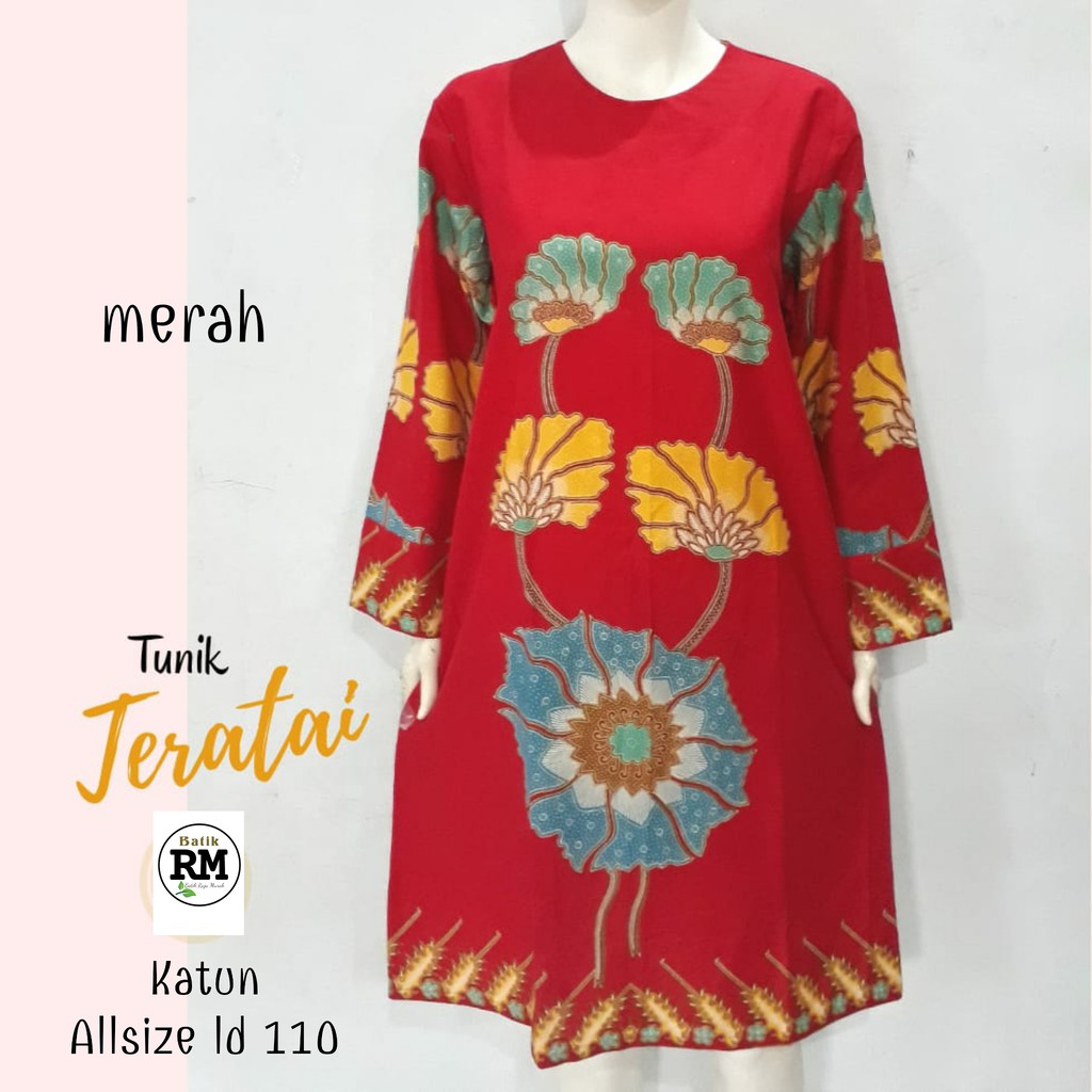 Tunik teratai ori batik solo