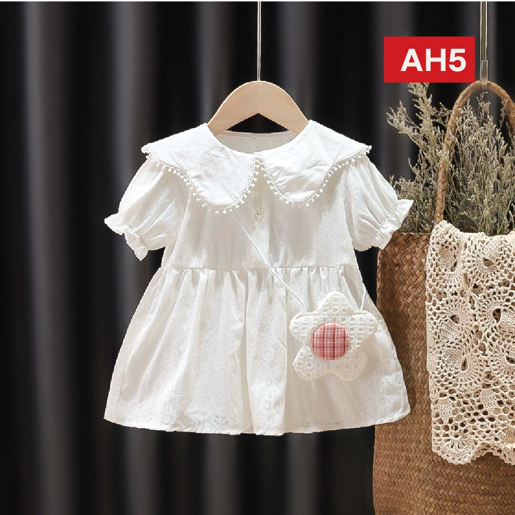 LAPAGO - Dress Gaun Anak Bayi Perempuan Import Motif Elegan Cantik 2021 usia 6 bulan - 3 Thn Type AH