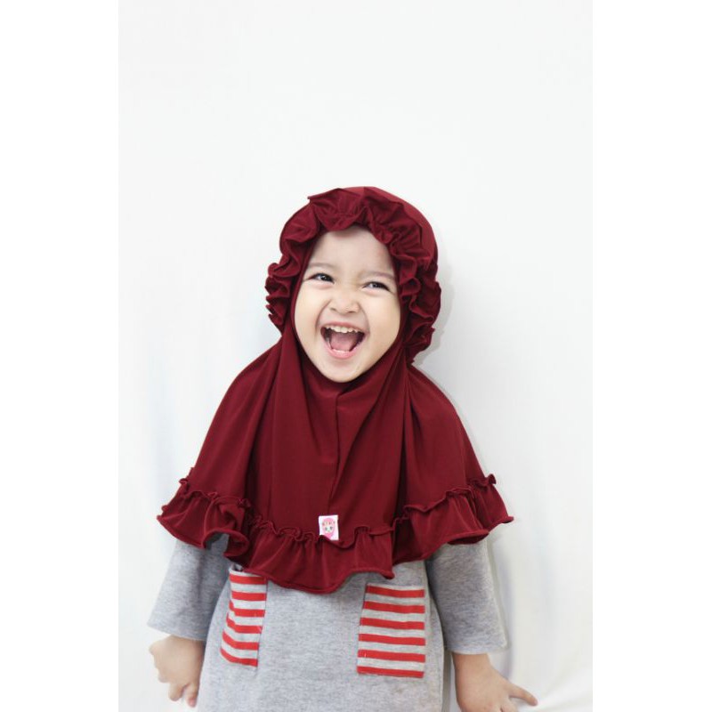 (bisa cod) jilbab curly original almahyra