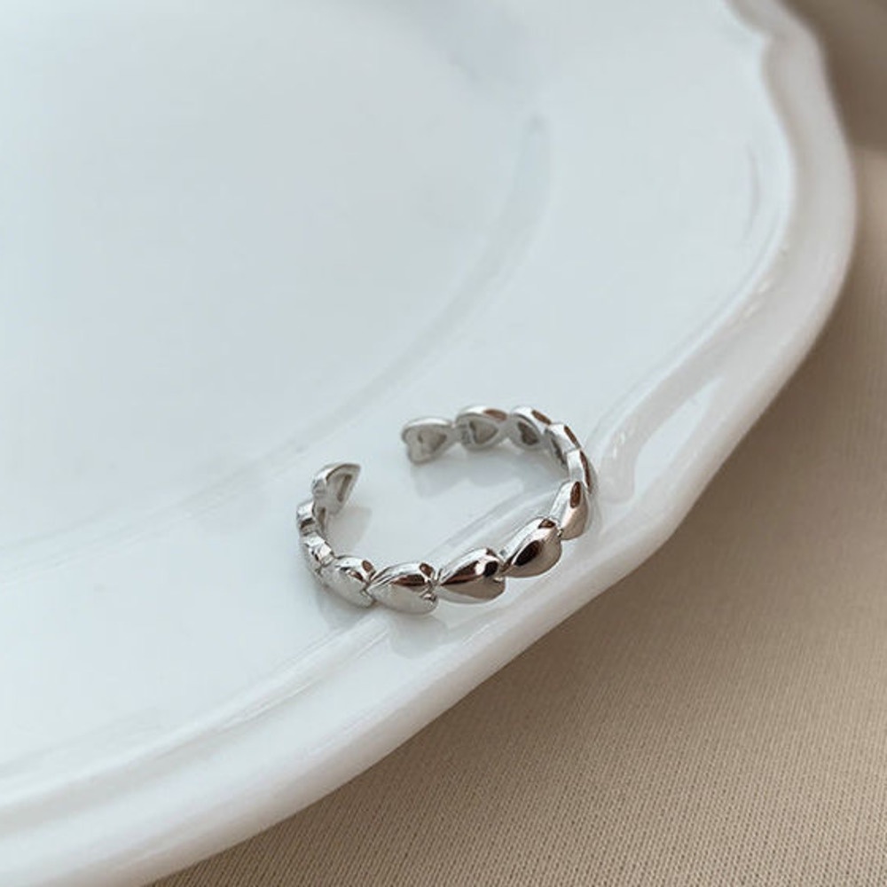 Cincin Bentuk Hati Gaya Korea