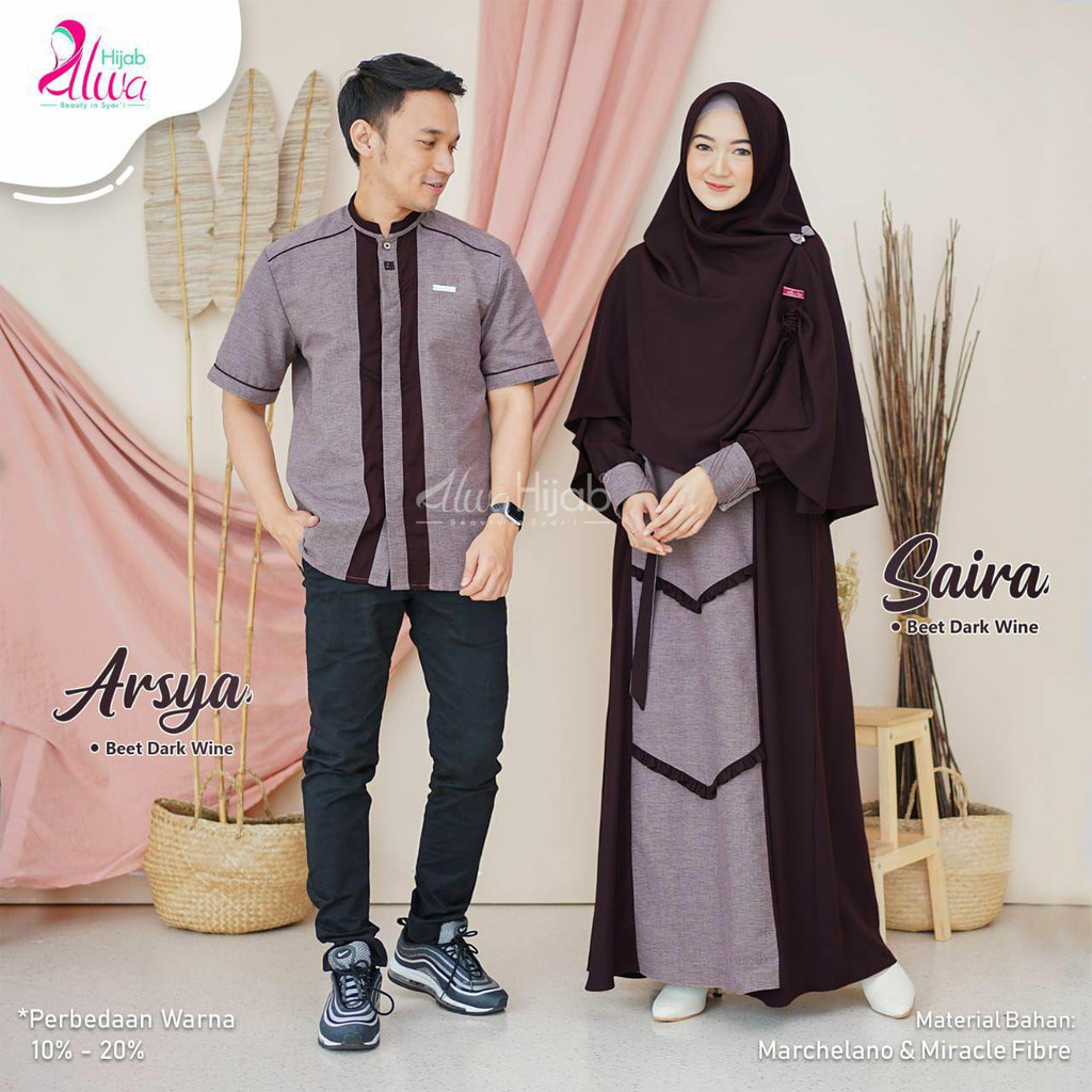 gamis set syari alwa hijab arsya saira