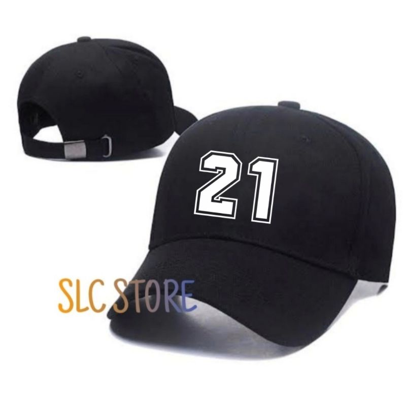 TOPI BASEBALL PREMIUM ANGKA 21 NOMER CUSTOM NAMA LOGO SENDIRI