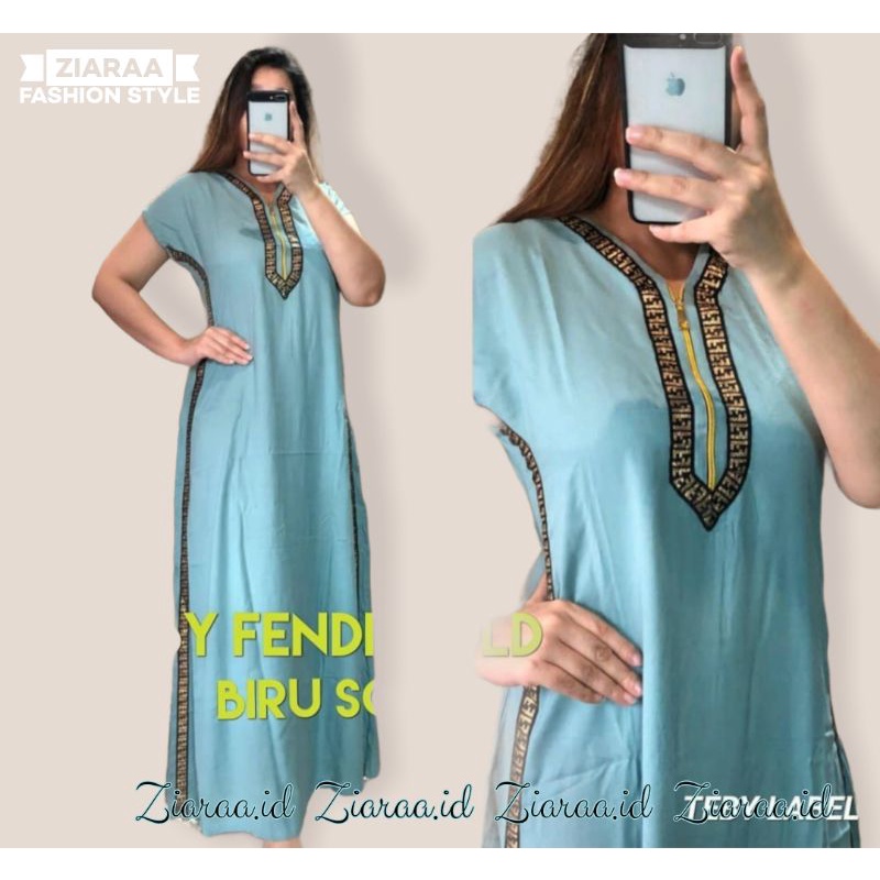 DASTER LUXURY JUMBO RENDA BAHAN KATUN ( BANYAK WARNA