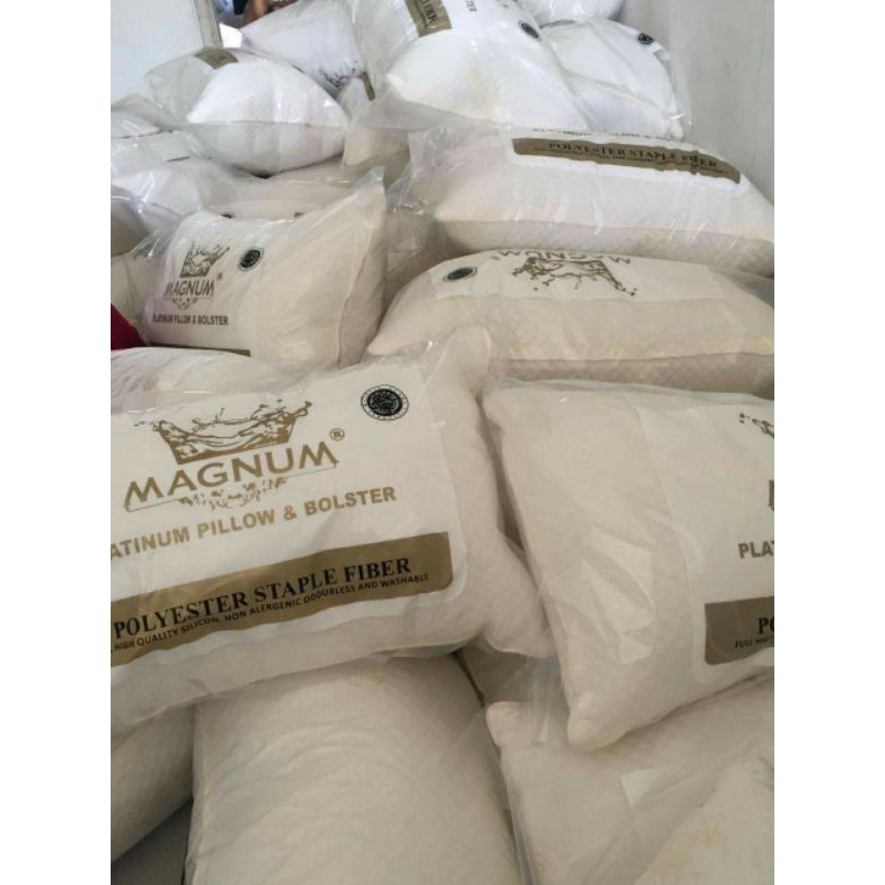 [2in1 JUMBO] PAKET ISI 1BANTAL &amp; 1GULING MAGNUM SILK JUMBO 1.200 GRAM