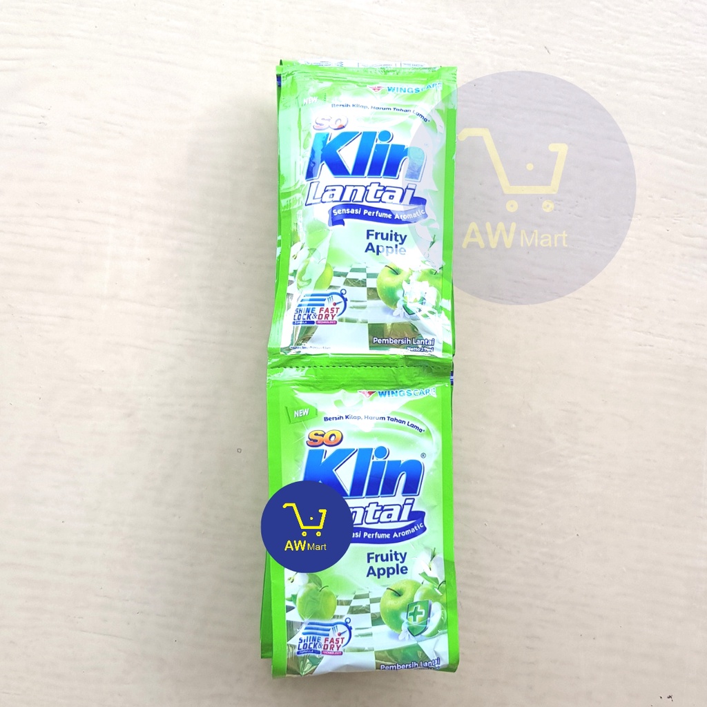 SOKLIN LANTAI SO KLIN LANTAI SACHET RENCENGAN (12 SACHET X 25ML) - PEMBERSIH LANTAI