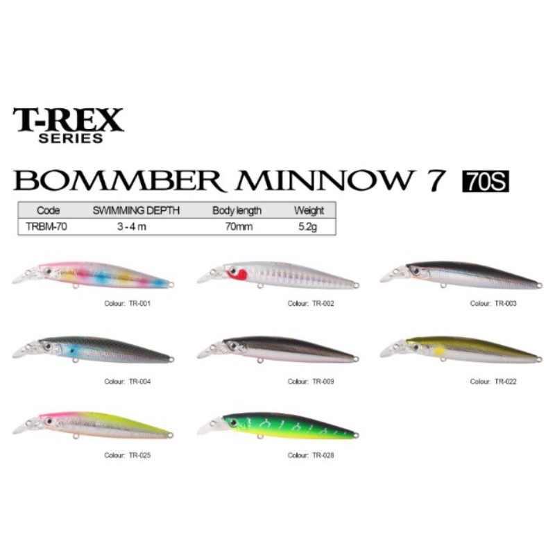 Lure KYOTO BOMBER MINNOW 70s / 100s / 120s (SUSPEND)