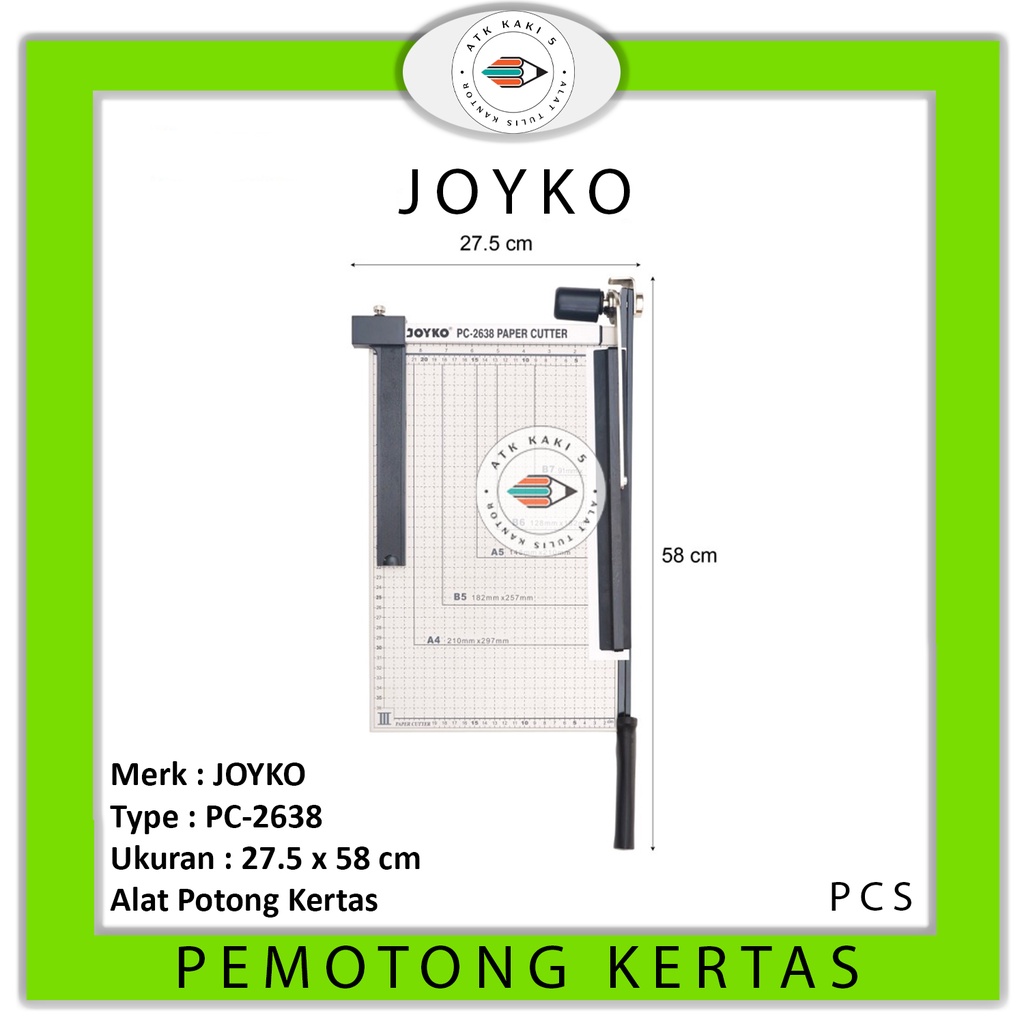 

JOYKO - Pemotong Kertas PC-2638 - Pcs