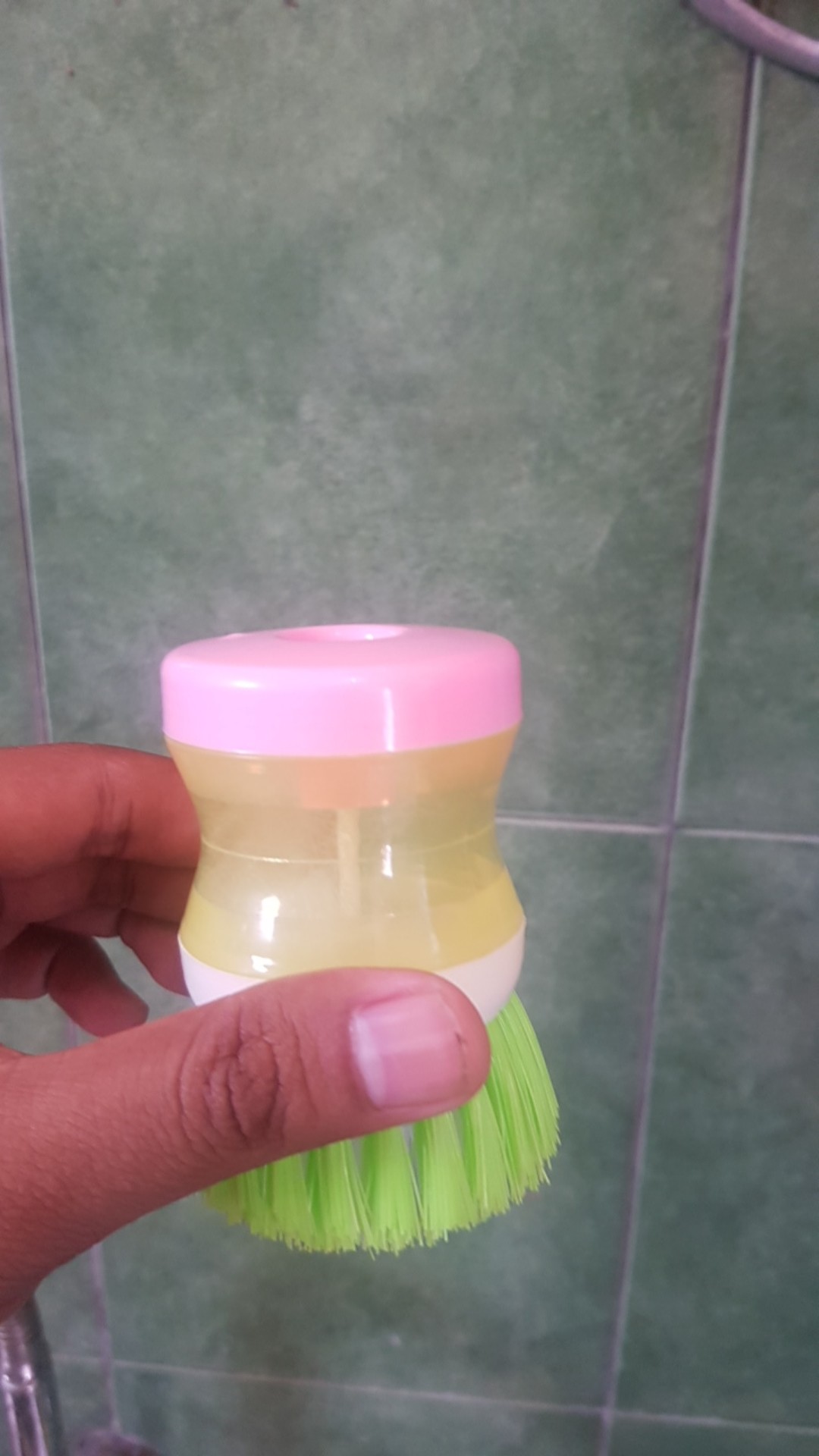 Alat Cuci Piring Panci Wajan / Alat Sikat Dapur Unik Inovatif Plus Dispenser Sabun