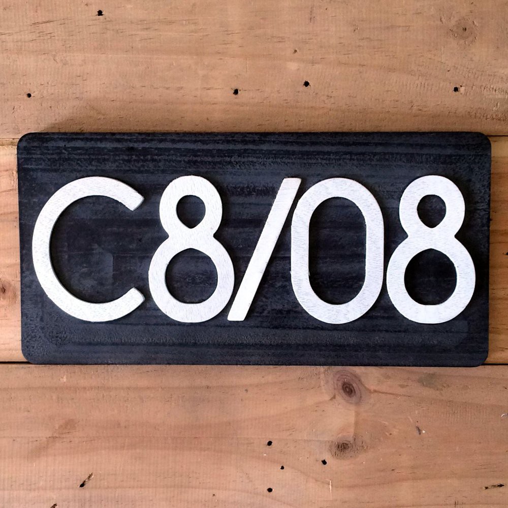 Nomor Rumah Kayu Minimalis Font Dreams Shopee Indonesia