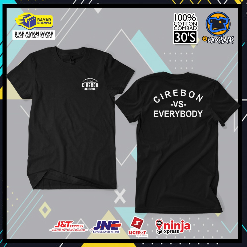 Kaos CIREBON VS EVERYBODY CIREBON Kaos Indonesia / Kaos Custom / Kaos Satuan / Design Bebas