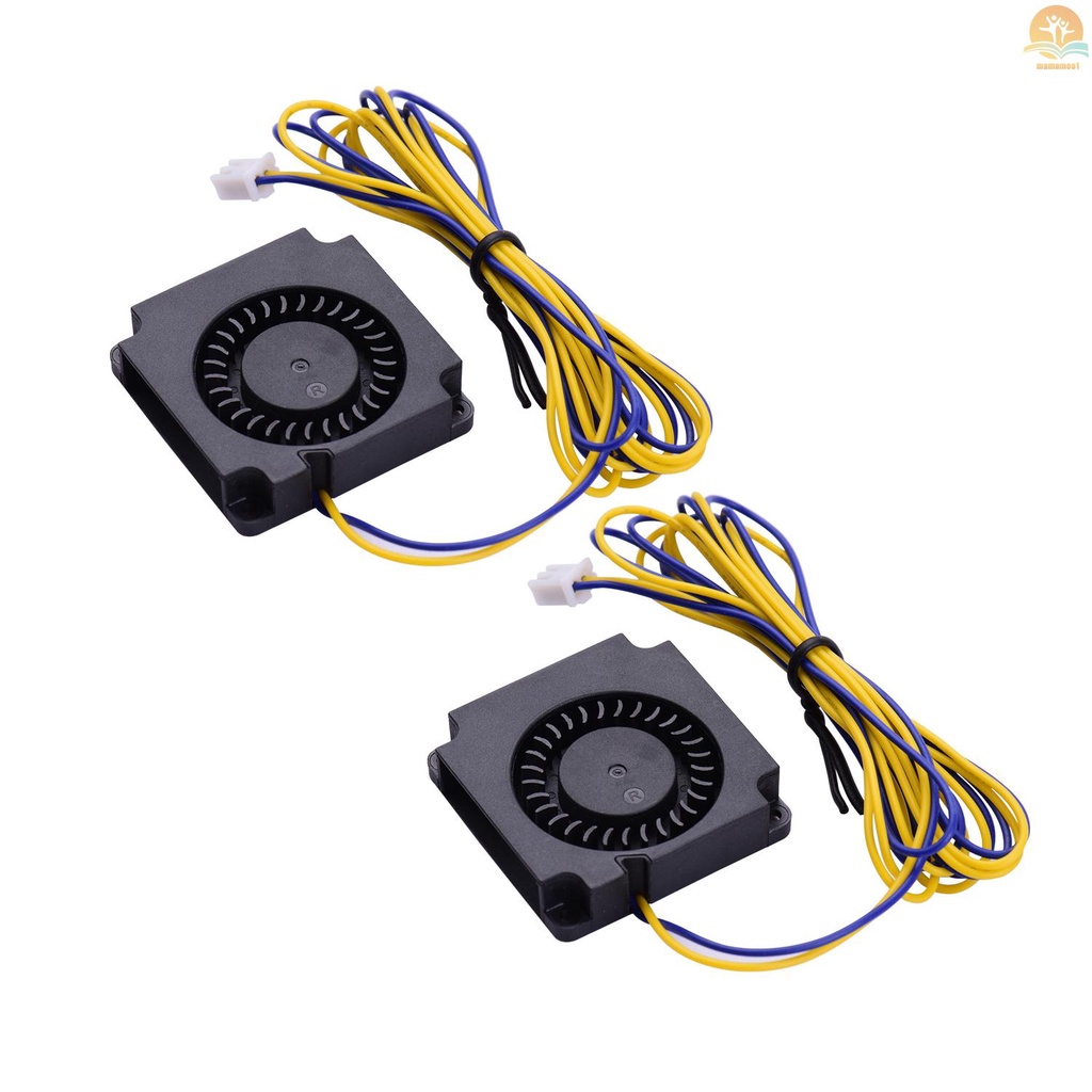 2pcs Blower Fan Brushless Cooling Fan 40*40*10mm DC 24V Compatible with Ender-3/Ender-3 Pro 3D Printer Extruder Hotend