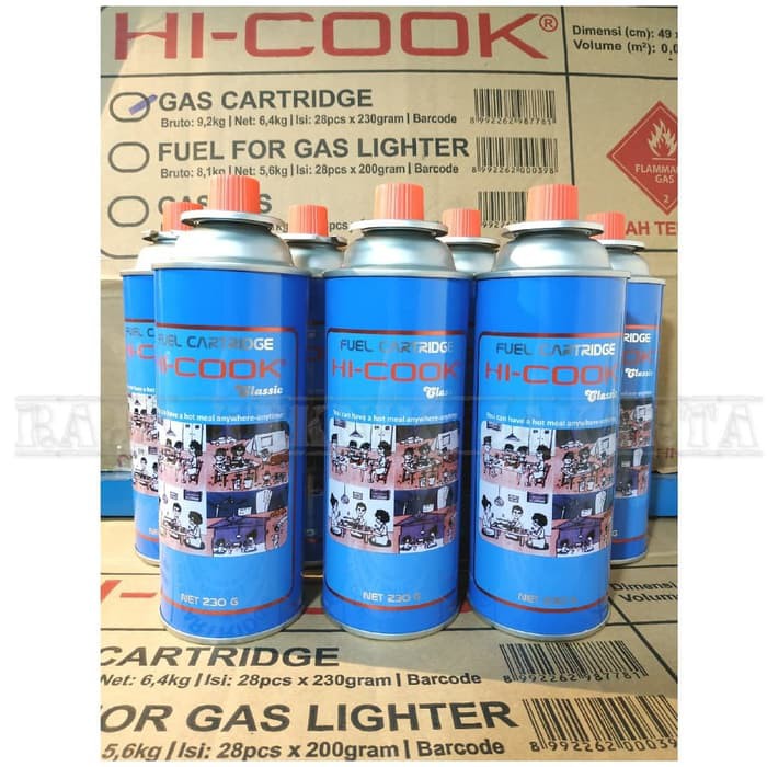 Hi COOK Tabung Gas Kaleng Mini KOMPOR PORTABLE BUTANE HICOOK ASLI