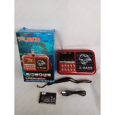 Radio Mini Portabel FM USB Micro SD Slot Baterai Charge Diskon