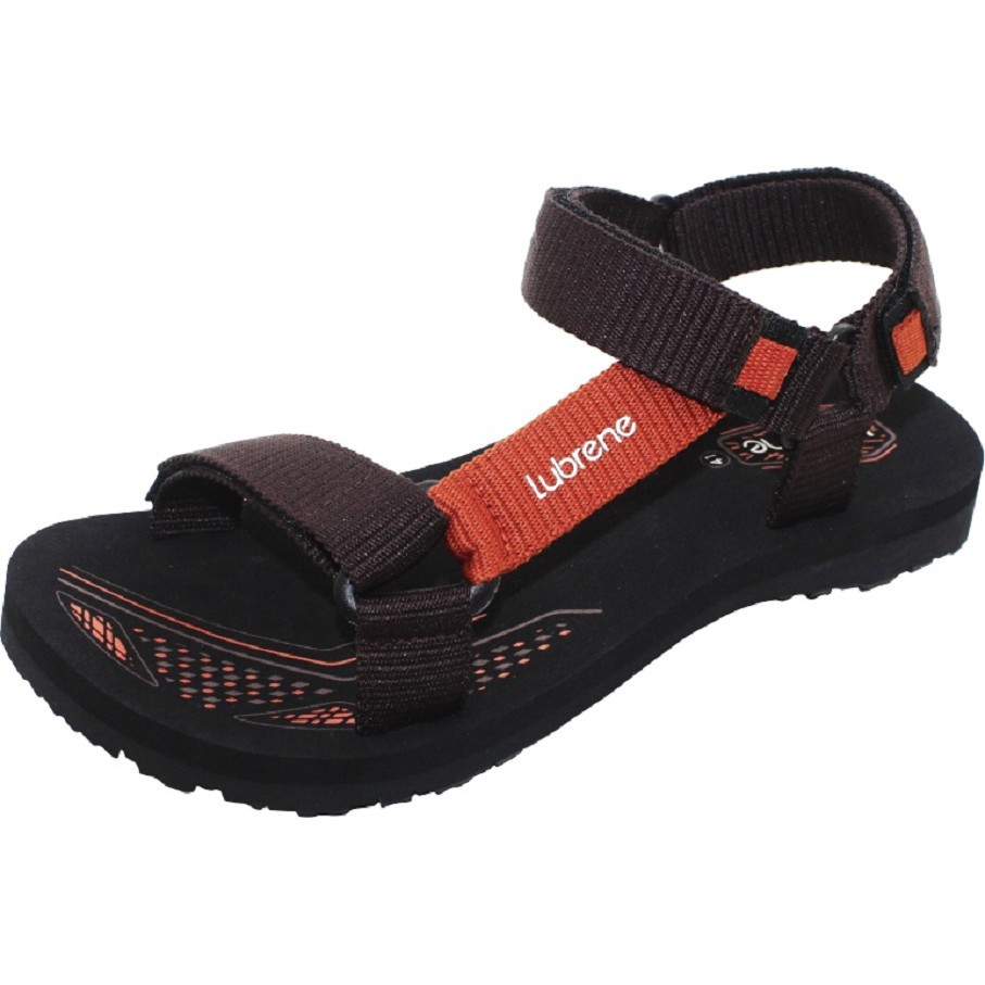 LUBRENE ABNER Gunung Black Brown / Sandal Gunung Pria Dewasa / Sandal Casual Pria