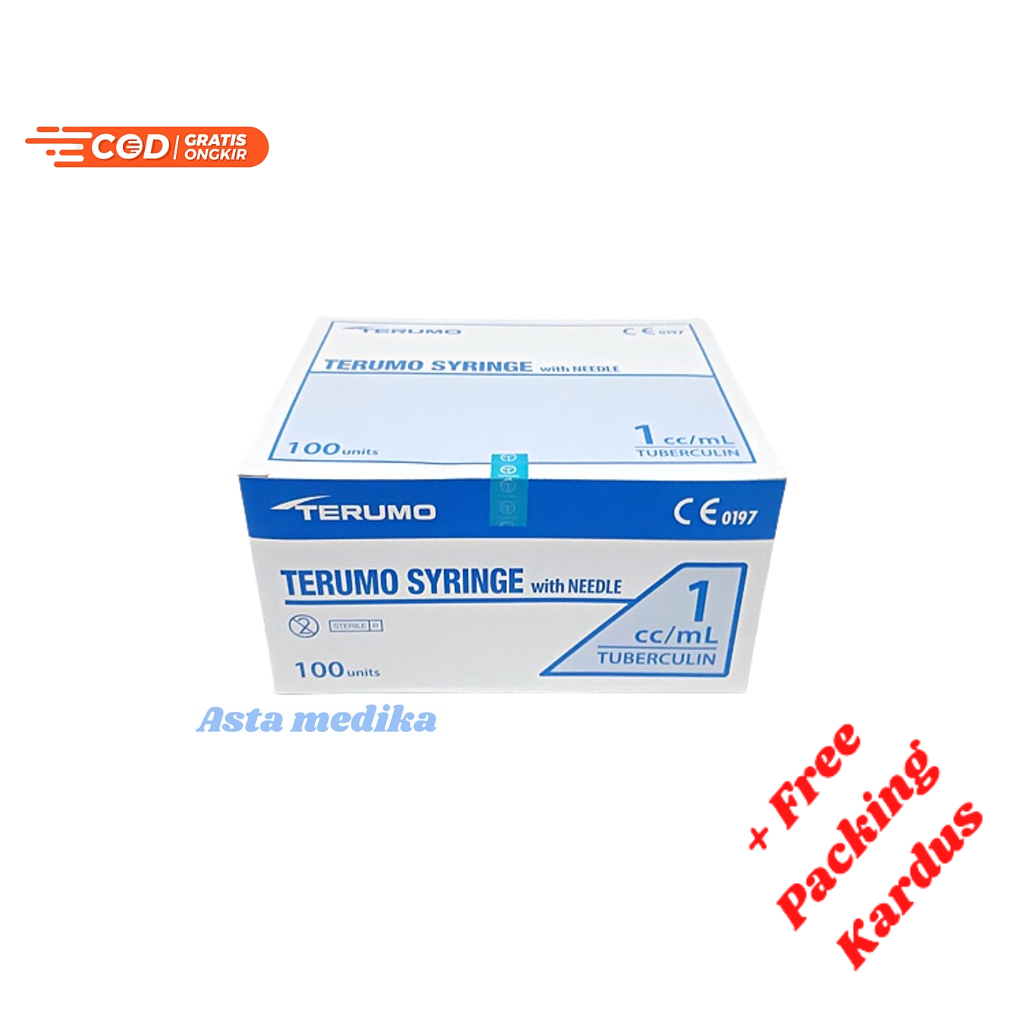 Spuit Syringe 1cc, 3cc, 5cc, 10cc Terumo - Disposable Syringe Terumo - Alat Suntikan Terumo - BOX