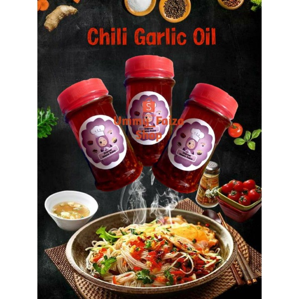 

Chili Oil "Ummy"/ Chili Garlic Oil / spicy sweet Chili Oil