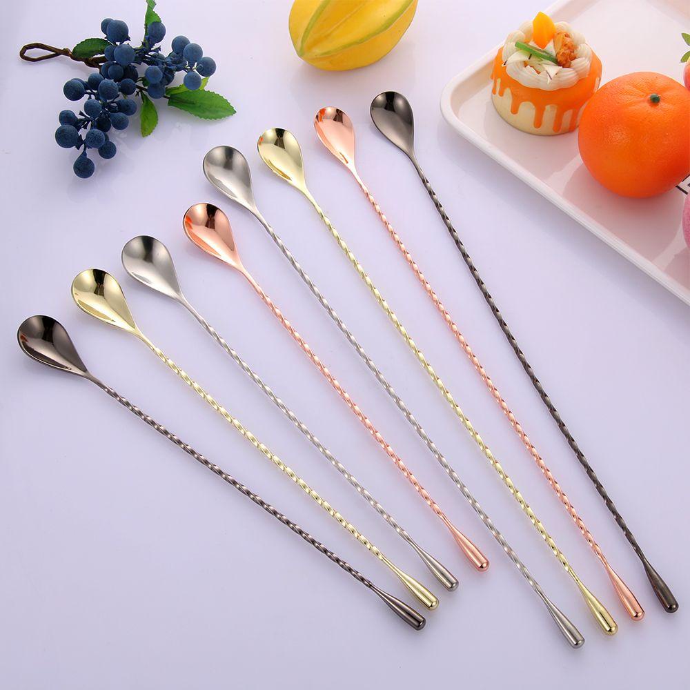 SOLIGHTER Cocktail Spoons Spiral Stirring Bar Accessories Bartender Tools