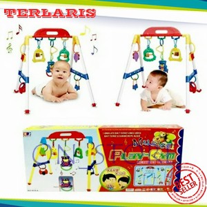 BRG160008 mainan baby MUSICAL play gym  anak baby rattle play gym