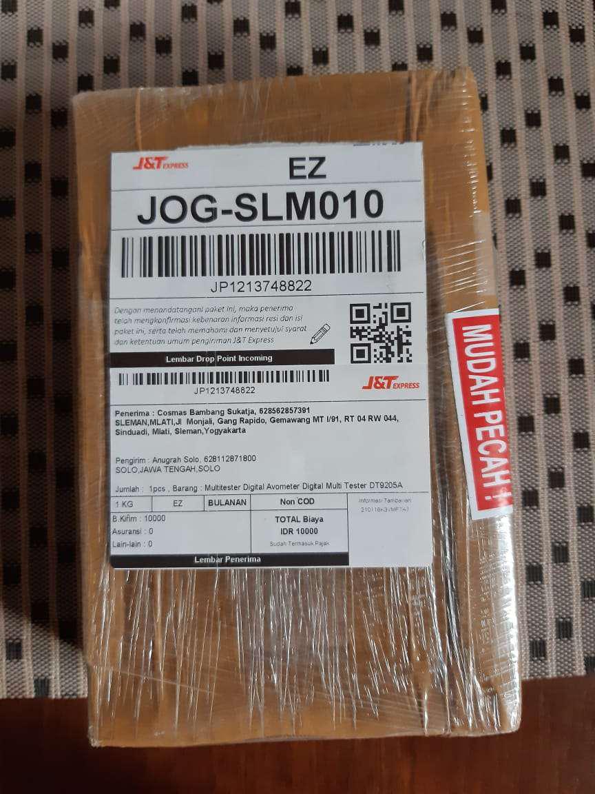 Multitester Digital Avometer Digital Multi Tester Dt9205a+ Multimeter