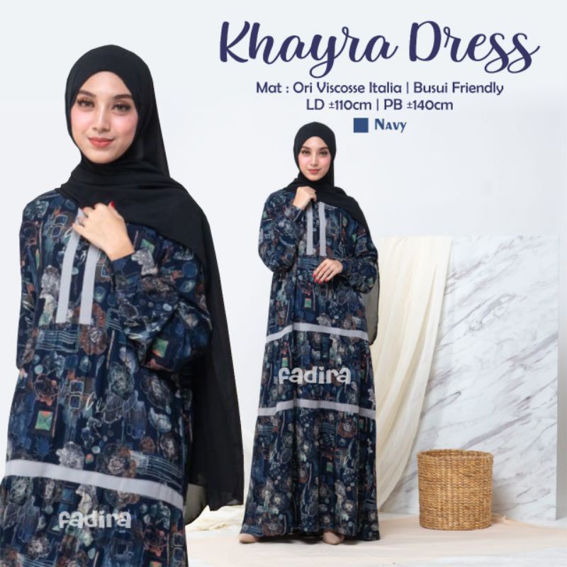 Dress Khayra Dress - Gamis Khayra Premium Viscose Italia