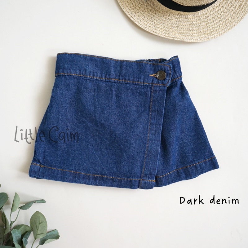 LITTLECAIM - lily skort denim | skort denim anak