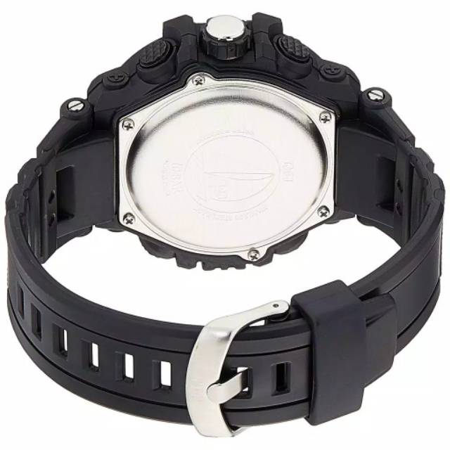 Q&amp;Q GW86 Dualtime Jam Tangan Pria Original Rubber Strap GW86J QQ GW86 QnQ GW 86 Water Resist