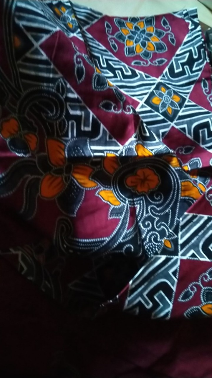 Gamis Batik (cod) Manggar Gamis Batik Pesta Model Terbaru