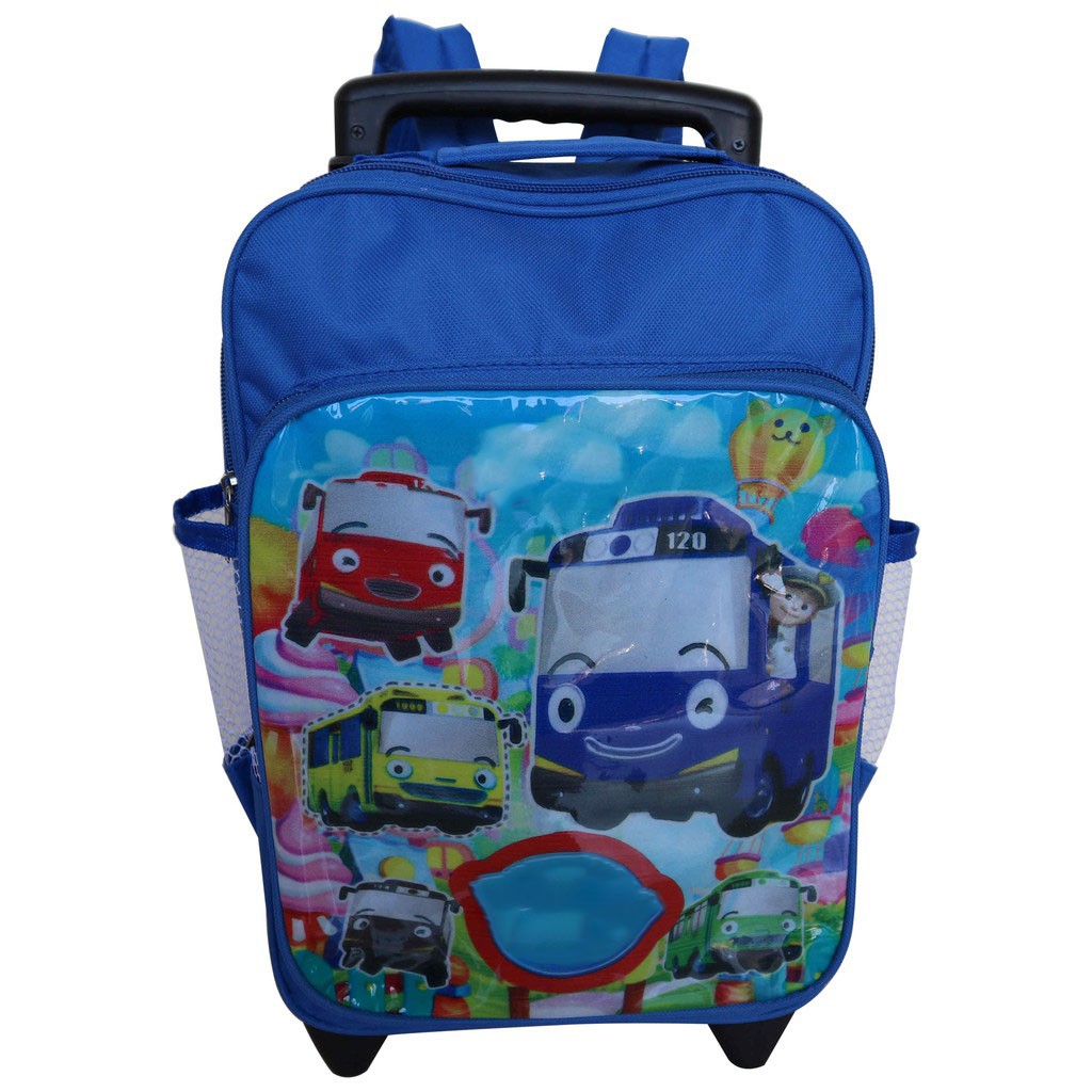 Tas Ransel Dorong Little Bus Anak Sekolah TK PAUD Bagus Lucu Keren Murah