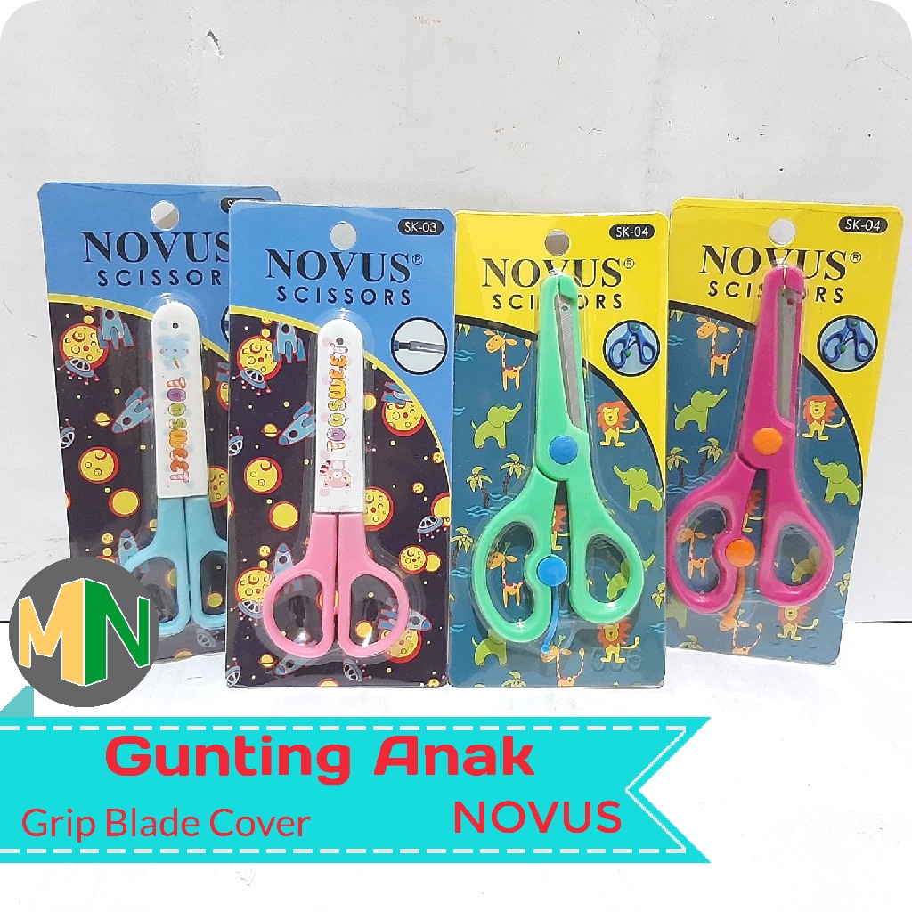 

Gunting Anak Dengan Pengaman Grip Blade Cover NOVUS