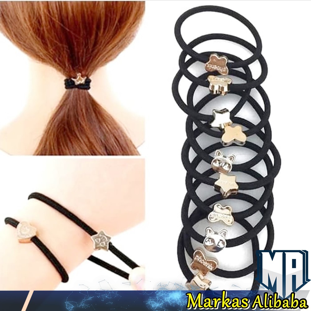 IKAT RAMBUT KARET / IKAT RAMBUT KOREA / GELANG KARET IMPORT