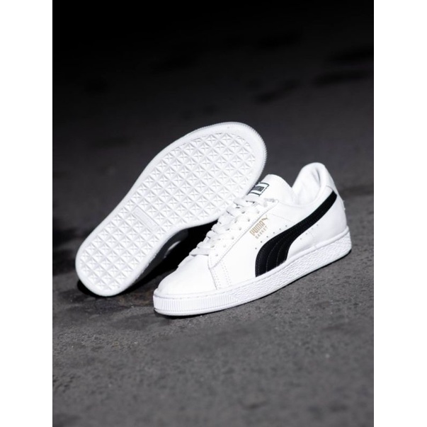 PUMA BASKET WHITE BLACK