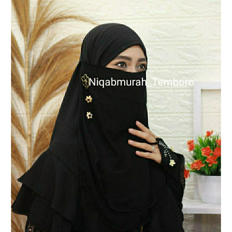 Cadar Tutup Tali 2 Layer Niqob Sifon