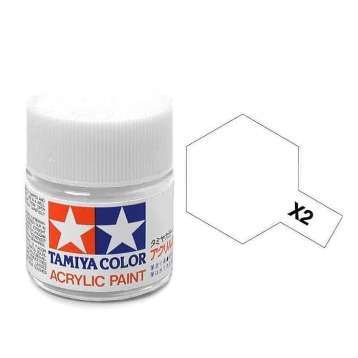 

Dijual Tamiya Color Acrylic Paint X-2 White 10ml Limited