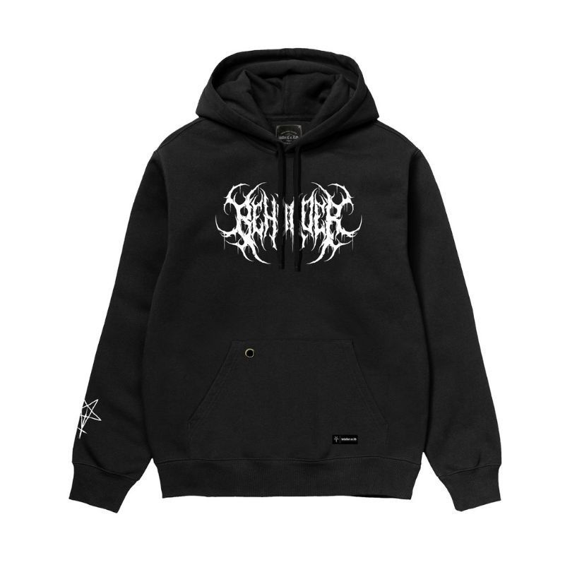 jaket Hoodie beholder hitam 1354 bes seller