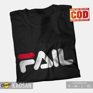 KAOSAN KAOS  KATA KATA FAIL NOT FILA  TUMBR TEE KAOS  