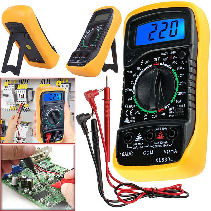 Mini Digital Multimeter XL830L AC/DC Voltage Tester XL830L alat ukur tegangan listri dan elektroik